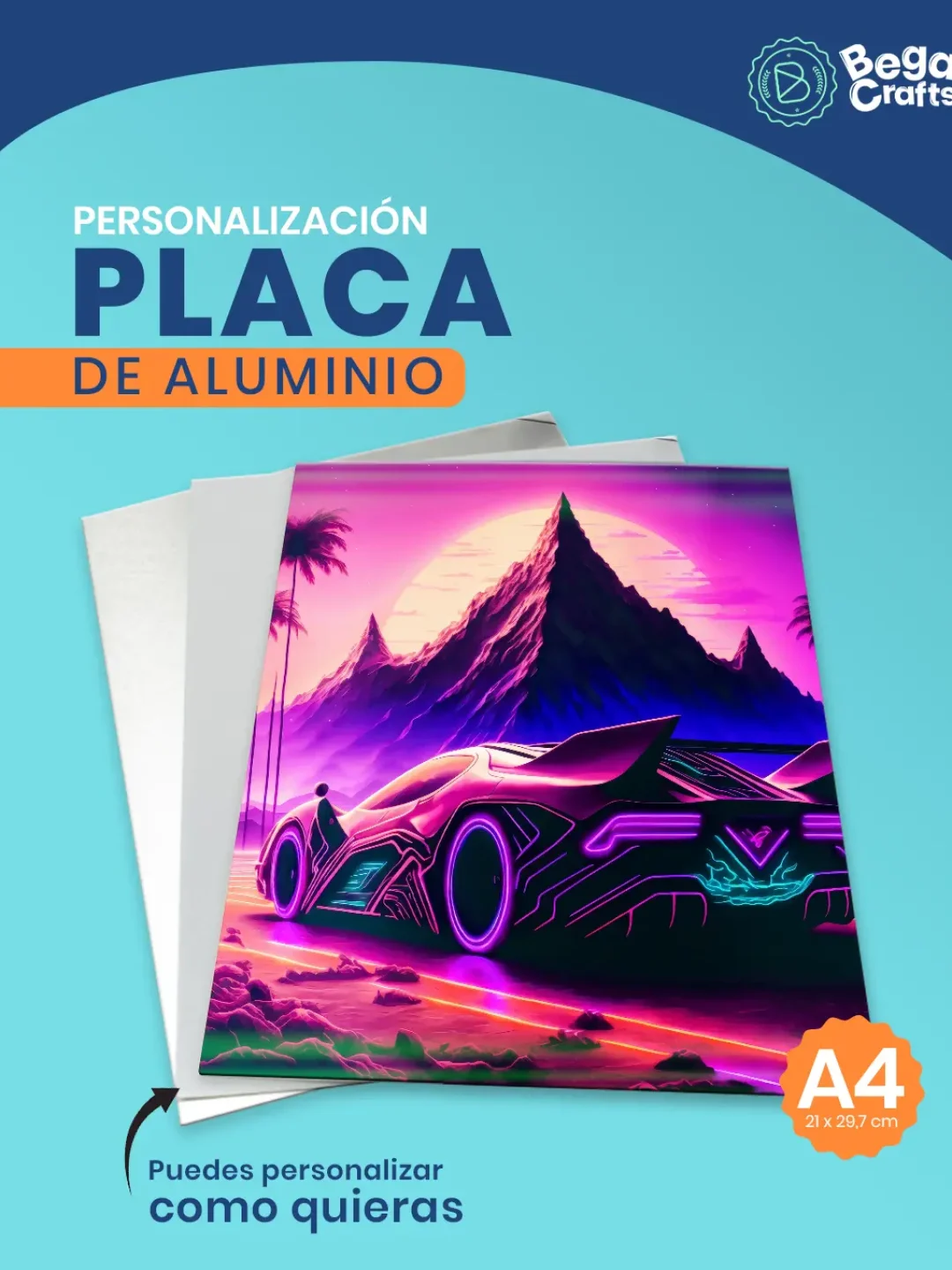 placa de aluminio sublimable